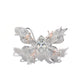 Reservation design Micro-setting Clear diamond color CZ Marquise butterfly ring, sterling silver