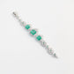 Micro-setting Emerald color fully studded fancy bracelet