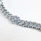 Micro-setting Light blue fully studded bracelet