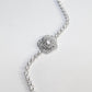 Promotional design Micro-setting Camellia Bubble chain bracelet, sterling silver