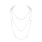 Promotional design White Shell pearl multi-purpose long necklace.