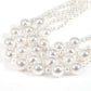 Promotional design White Shell pearl multi-purpose long necklace.