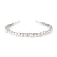 Clear diamond color brilliant cut Lab created stones Head band, White copper with platinum platting