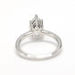 Special offer Micro-setting F color Water-drop shape ring sterling silver
