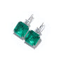 Synthetic Emerald collection: The Secret Land temperament Earrings