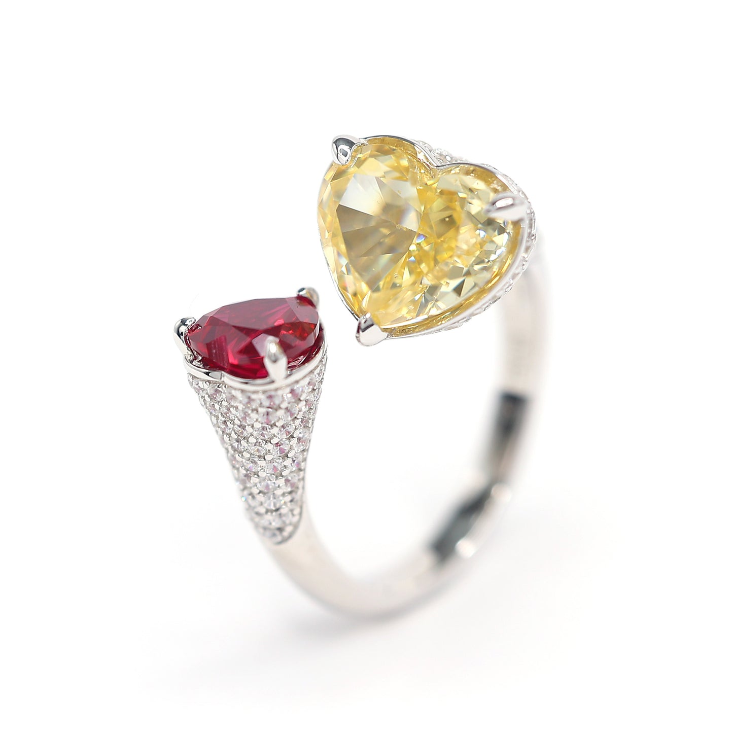 Im Mikrofassungslabor hergestellte Steine ​​Teleästhesiering, Sterlingsilber. US-Größe: 4-5-6-7-8-9-10