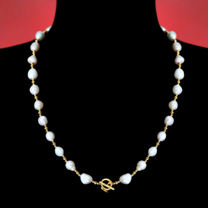 Sélection de monnaies anciennes Collier multi-usage perles baroques, argent massif