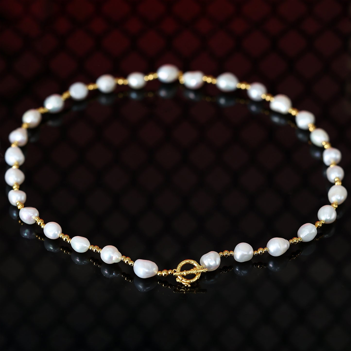 Sélection de monnaies anciennes Collier multi-usage perles baroques, argent massif