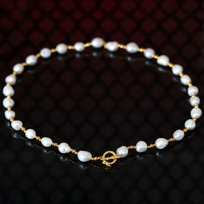 Sélection de monnaies anciennes Collier multi-usage perles baroques, argent massif