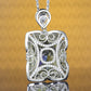 Customized design Micro-setting Yellow diamond color Lab created stones treasure necklace, sterling silver. (20 carat)