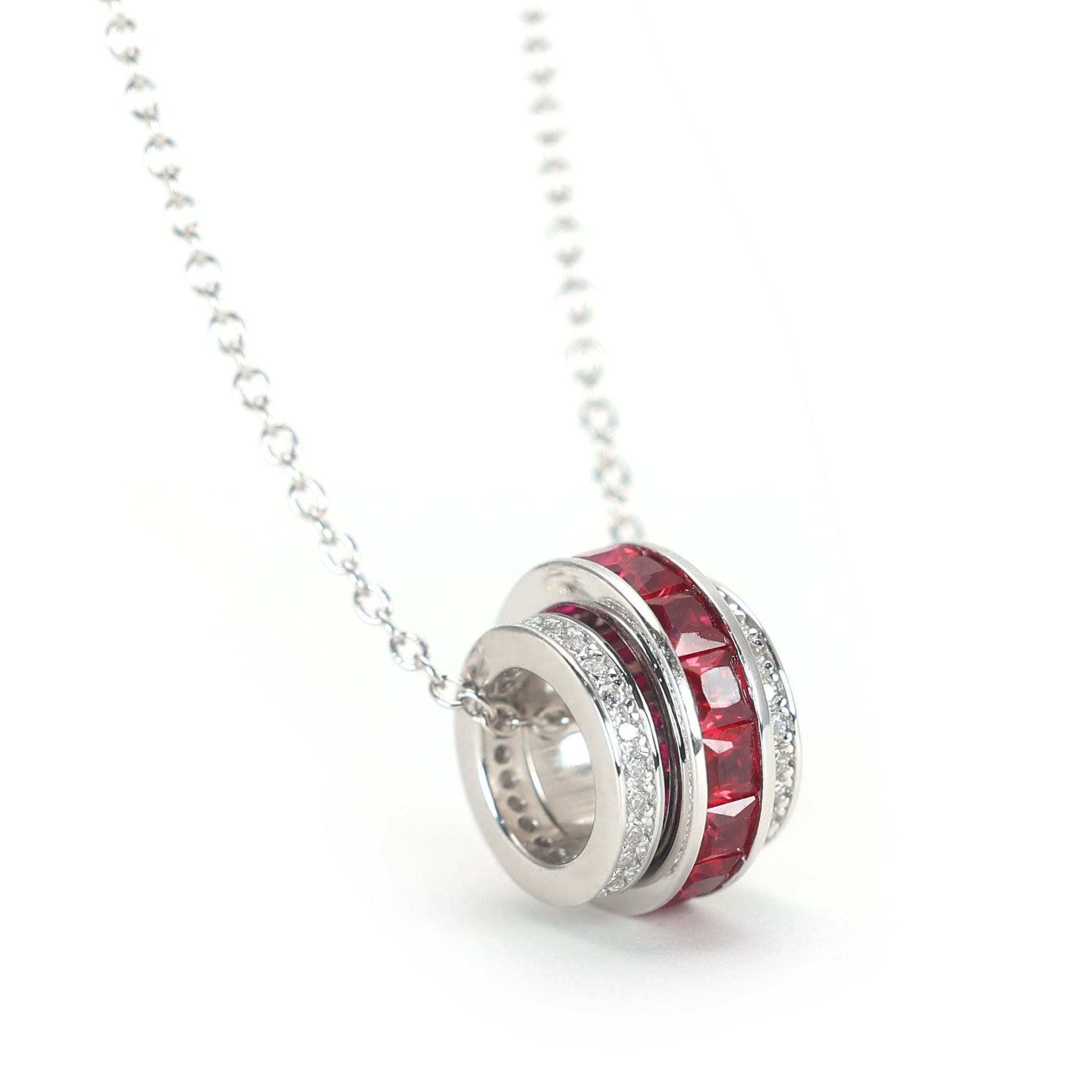 Color Stone Invisible Setting Jewelry Micro-setting Ruby color invisible setting Lab created stones Fidget S ...