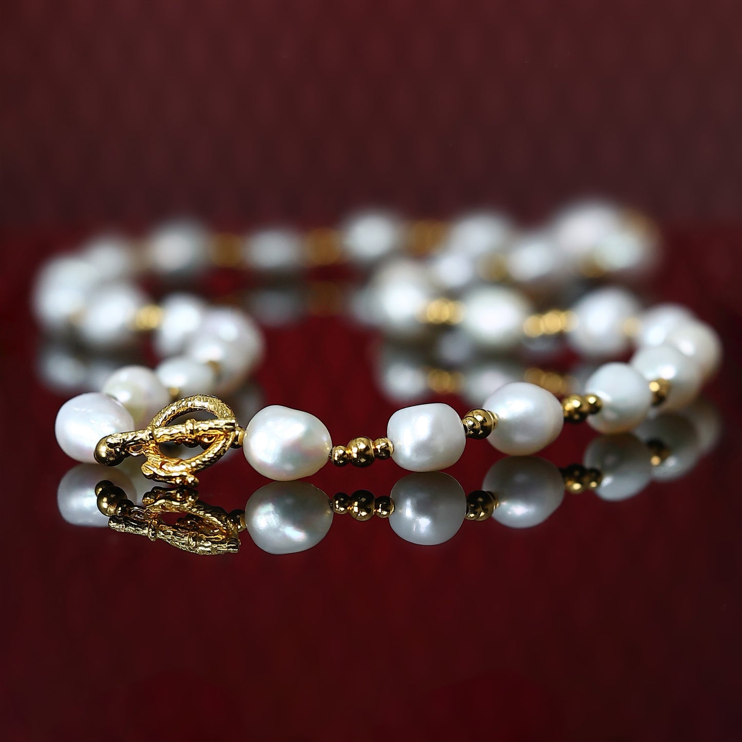 Sélection de monnaies anciennes Collier multi-usage perles baroques, argent massif