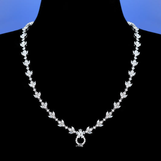 Micro-setting Snowflake multi-purpose chain, sterling silver.