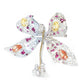 Micro-setting Fancy mixed colors & cutting Dragonfly touch water brooch, sterling silver.