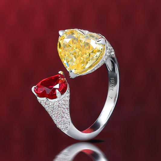 Im Mikrofassungslabor hergestellte Steine ​​Teleästhesiering, Sterlingsilber. US-Größe: 4-5-6-7-8-9-10