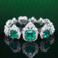 Micro-setting Emerald color fully studded fancy bracelet